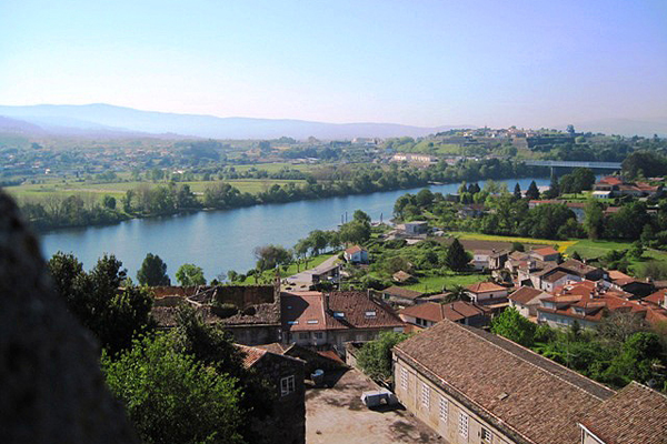 Views from Tui (Galicia) to Valenca (Portugal)